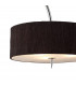 Eve Pendant 3 Light E27 Polished Chrome With Black Round Shade-5