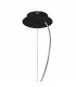 Eve Pendant 3 Light E27 Anthracite With Black Round Shade-3