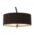 Eve Pendant 3 Light E27 Anthracite With Black Round Shade-5