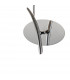 Eve Wall Lamp 1 Light E27 Polished Chrome With White Oval Shade-3