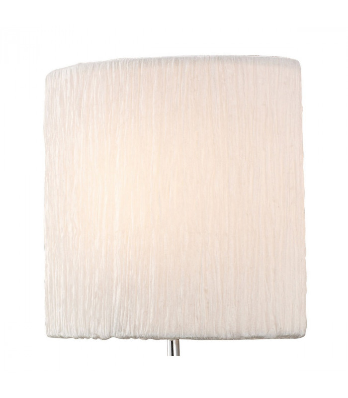 Eve Wall Lamp 1 Light E27 Polished Chrome With White Oval Shade-5