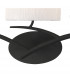Eve Wall Lamp 3 Light E27 Anthracite With White Oval Shades-3