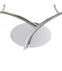 Eve Wall Lamp 2 Light E27 Polished Chrome With White Oval Shades-4