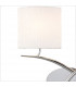 Eve Wall Lamp 2 Light E27 Polished Chrome With White Oval Shades-5