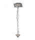 Eve Linear Pendant 2 Arm 4 Light E27 Polished Chrome With Black Oval Shades-3