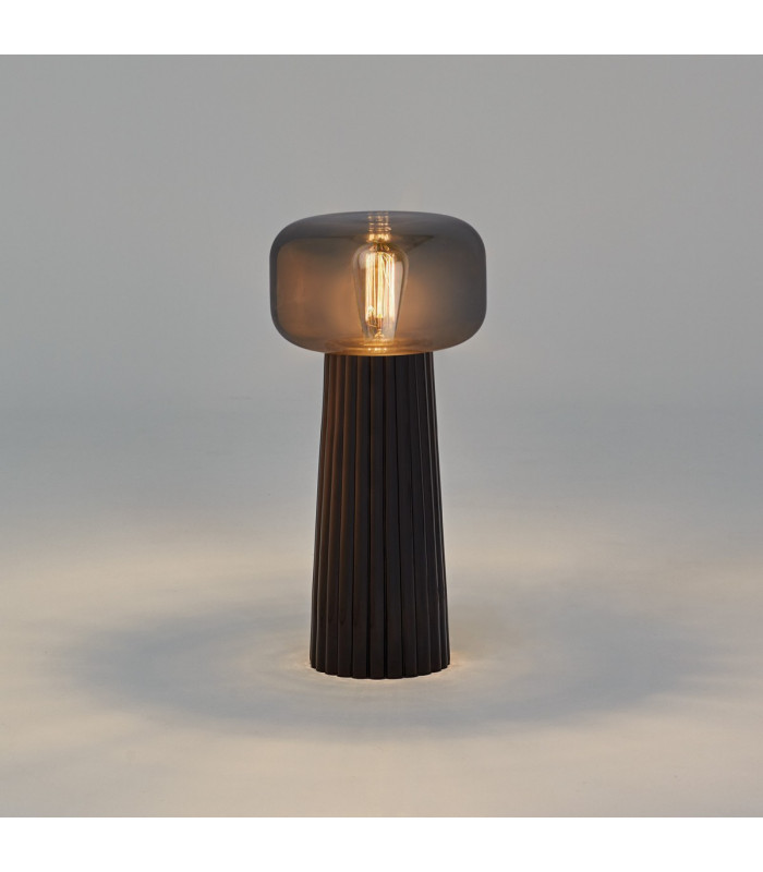Faro Table Lamp 1 Light E27 Black-2