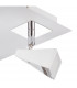 Filippo Spot Light 4 Light LED Square 20W 3000K, 1750lm, Matt White/Polished Chrome, 3yrs Warranty