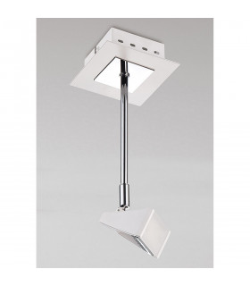 Filippo Telescopic Spot Light 1 Light 5W 3000K, 450lm, Matt White/Polished Chrome, 3yrs Warranty