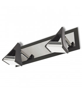 Filippo Linear Spot Light 2 Light LED 10W 3000K 900lm Matt Black/Polished Chrome 3yrs Warranty-1
