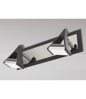 Filippo Linear Spot Light 2 Light LED 10W 3000K 900lm Matt Black/Polished Chrome 3yrs Warranty-2