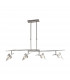 Flavia Telescopic Pendant Linear Bar 4 Light G9 With Adjustable Heads Polished Chrome-1