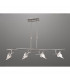 Flavia Telescopic Pendant Linear Bar 4 Light G9 With Adjustable Heads Polished Chrome-2