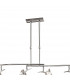 Flavia Telescopic Pendant Linear Bar 4 Light G9 With Adjustable Heads Polished Chrome-3