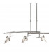 Flavia Telescopic Pendant Linear Bar 4 Light G9 With Adjustable Heads Polished Chrome-4