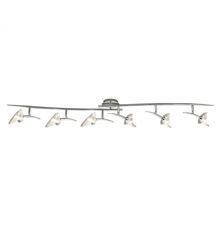 Flavia Linear Spot Light 6 Light G9 With Adjustable Heads Polished Chrome-1