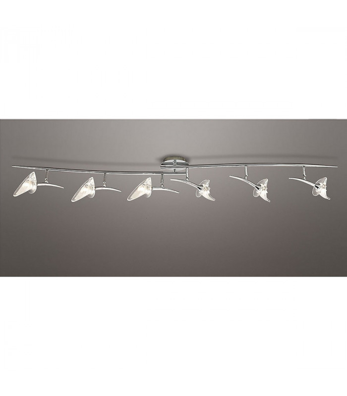 Flavia Linear Spot Light 6 Light G9 With Adjustable Heads Polished Chrome-2
