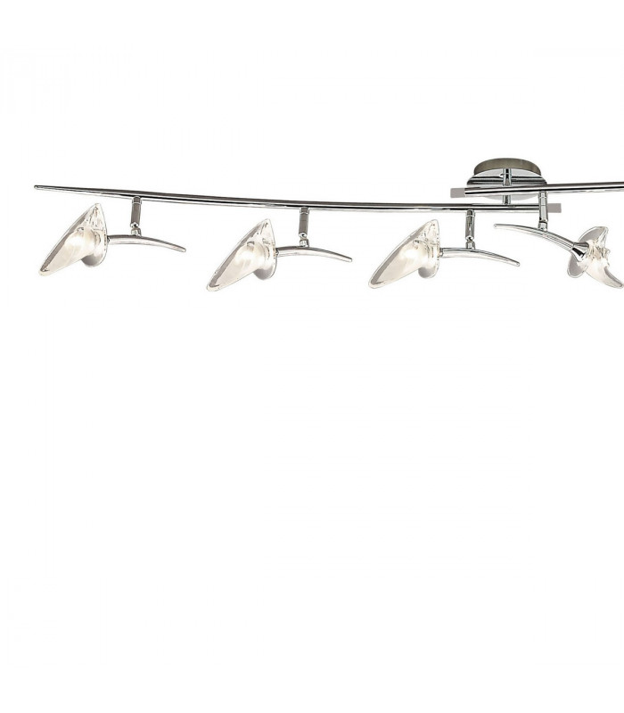 Flavia Linear Spot Light 6 Light G9 With Adjustable Heads Polished Chrome-4