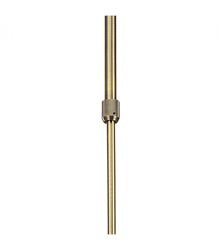 Flavia Telescopic Pendant Convertible To Semi Flush Round 4 Light G9 Antique Brass-4