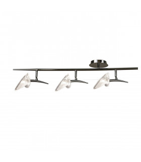 Flavia Linear Spot Light 3 Light G9 With Adjustable Heads Black Chrome-1