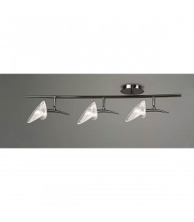 Flavia Linear Spot Light 3 Light G9 With Adjustable Heads Black Chrome-2