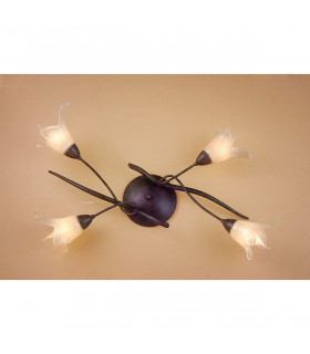 (0024 003) Florida Ceiling 4 Light E14 Brown/Black Oxide-2