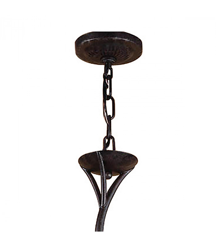 Forest Pendant 3 Arm 9 Light G9 Brown/Black Oxide-3