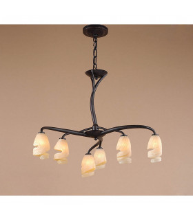 Forest Pendant 3 Arm 6 Light G9 Brown/Black Oxide-2