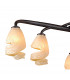 Forest Pendant 3 Arm 6 Light G9 Brown/Black Oxide-5