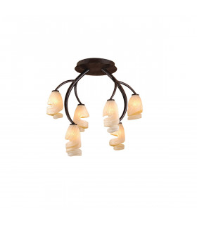 Forest Ceililng 6 Light G9 Brown/Black Oxide-1