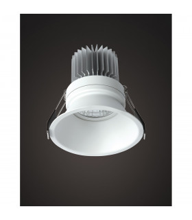 Formentera Recessed Downlight 10.8cm Round 12W COB LED 4000K 1080lm Matt White Driver Included 3yrs Warranty-2