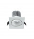 Formentera Recessed Swivel Downlight 8cm Square 7W COB LED 3000K 550lm Matt White Driver Included 3yrs Warranty-3