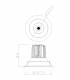 Formentera Recessed Swivel Downlight 10.75cm Round 12W COB LED 3000K 920lm Matt White Driver Included 3yrs Warranty-6