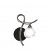Fragma Wall Lamp Right 1 Light G9 Black Chrome-1