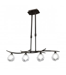 Fragma Linear Telescopic 4 Light G9 Line Black Chrome-1