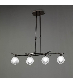 Fragma Linear Telescopic 4 Light G9 Line Black Chrome-2
