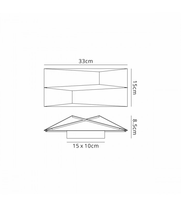 Fuji Wall Light 14W LED 3000K 1250lm White 3yrs Warranty-5