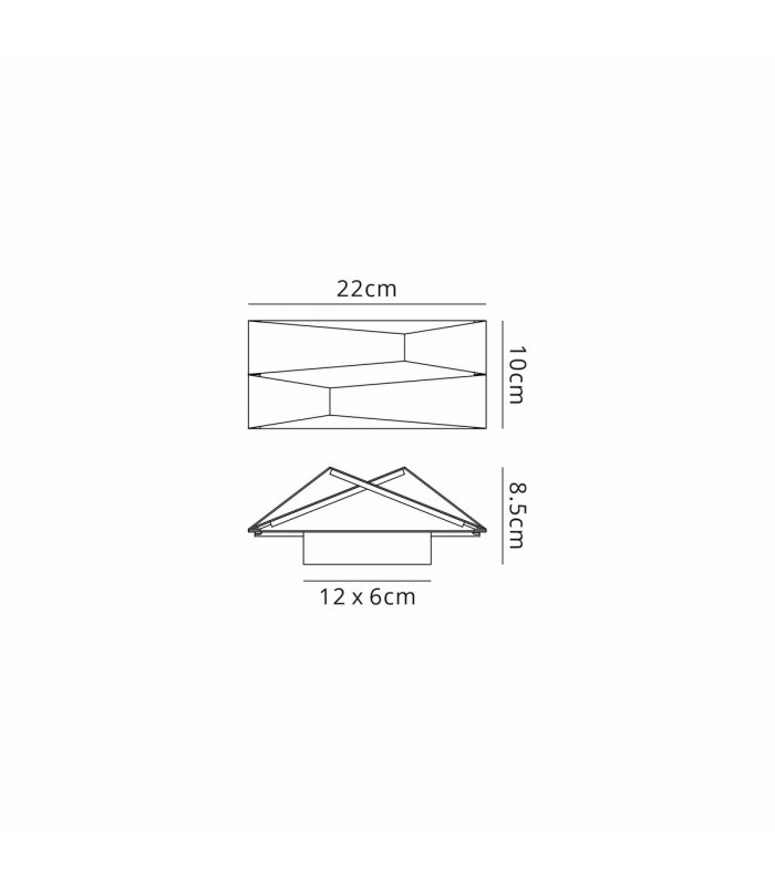 Fuji Wall Light 10W LED 3000K 920lm White 3yrs Warranty-5