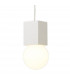 Galaxia Pendant Square 1 Light E27 White / White Cement-5