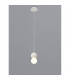 Galaxia Pendant Round 1 Light E27 White/White Cement-2