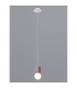 Galaxia Pendant Square 1 Light E27 White / Red Cement-2