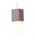 Galaxia Pendant Square 1 Light E27 White / Red Cement-5