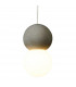 Galaxia Pendant Round 1 Light E27 White/Grey Cement-4