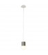 Galaxia Pendant Square 1 Light E27 White / Grey Cement-3