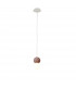 Galaxia Pendant Round 1 Light E27 White/Red Cement-1