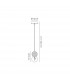 Galaxia Pendant Round 1 Light E27 White/Red Cement-5