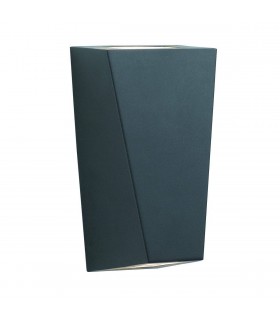 LED Outdoor Wall 2 Light, Cast Aluminium Black, IP44 - 1