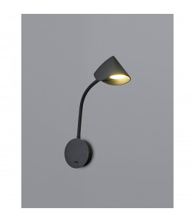 Goa Wall Lamp Switched 7W LED 3000K 705lm Black 3yrs Warranty-2