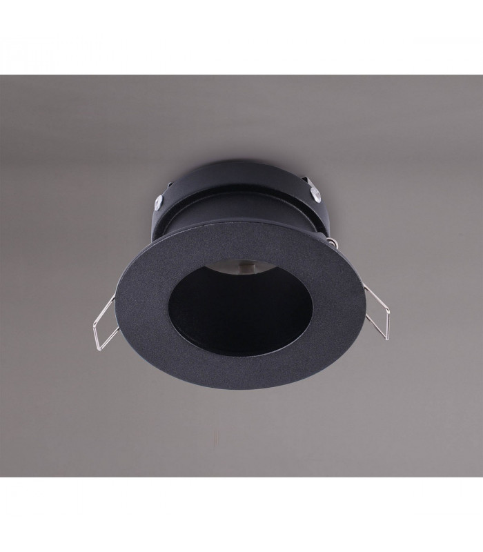 Guincho 8.5 cm Round Downlight GU10 Sand Black Cut Out: 70mm Lampholder Included-2