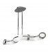 Guss Telescopic E27 3 Light E27 Bar Polished Chrome White Acrylic CFL Lamps INCLUDED-1