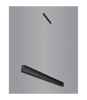 Hanok Linear Pendant 45° 38W LED 3000K 2650lm Black 3yrs Warranty-2